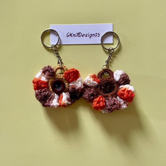 Crochet Keychains, Lightweight Charm Set, Backpack Charms, Keychain Charm - Picture 5 of 6